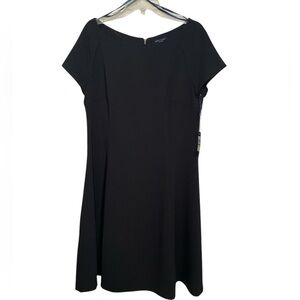 Tommy Hilfiger Black Fit &  Flare Dress sz 14